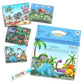 Early Education Clear Water Painting Life Common Sense Digital English Anime Water Album Graffiti Water Painting Book Color Filling Color Applying Books